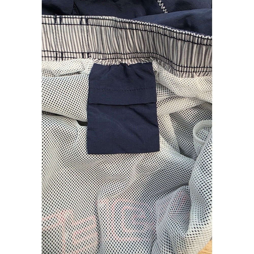 Tommy Hilfiger Men's Swim Trunks XXL Navy Blue Red Colorblock Mesh Lined Shorts - Picture 9 of 9